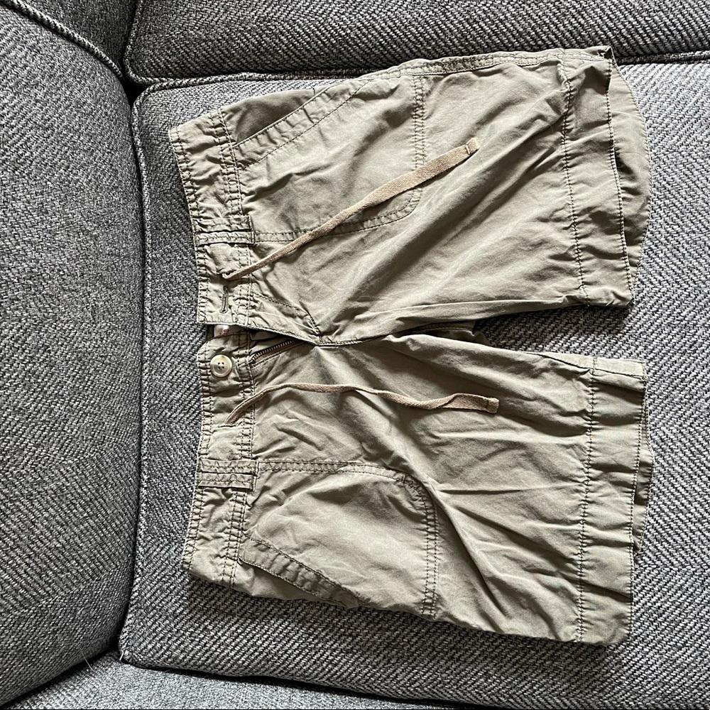 army green shorts